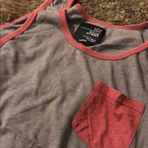 Blue Crown Grey and Bergendy tank top